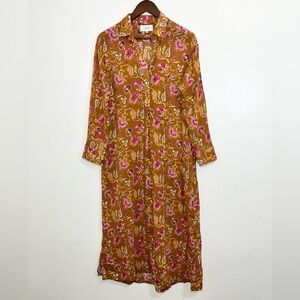 Xirena Hope Dress Floral Print Cotton Maxi Dress XS